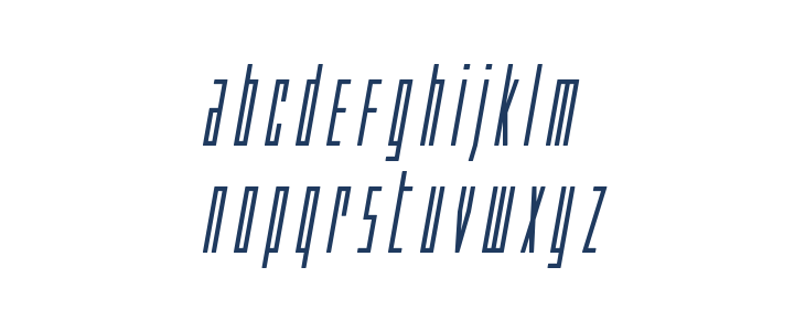 Phantacon Bold Italic Lowercase