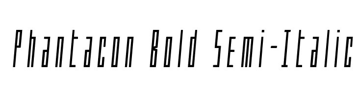 Phantacon Bold Semi-Italic  Descarca Fonturi Gratis