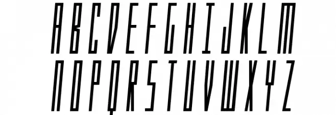 Phantacon Bold Semi-Italic フォント 大文字