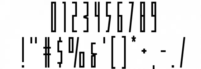 Phantacon Bold Font OTHER CHARS