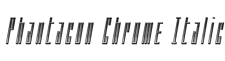 Phantacon Chrome Italic  Frei Schriftart Herunterladen