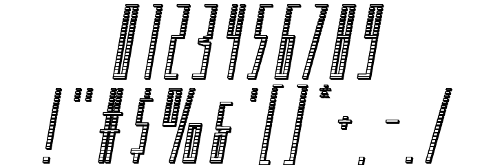 Phantacon Chrome Italic Font OTHER CHARS