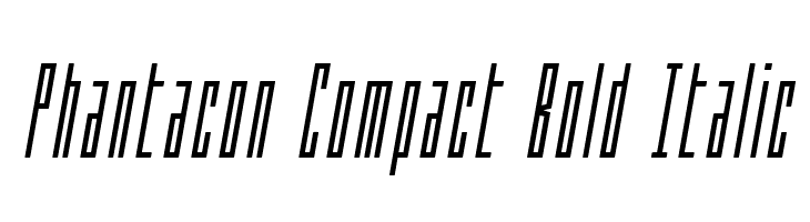 Phantacon Compact Bold Italic  baixar fontes gratis