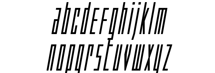 Phantacon Compact Bold Italic Font LOWERCASE