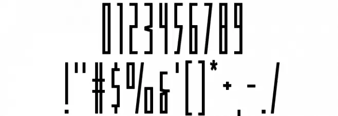 Phantacon Compact Bold Font OTHER CHARS