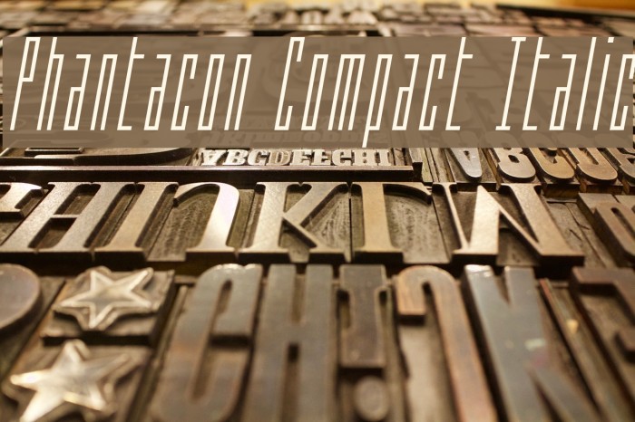 Phantacon Compact Italic Example 1