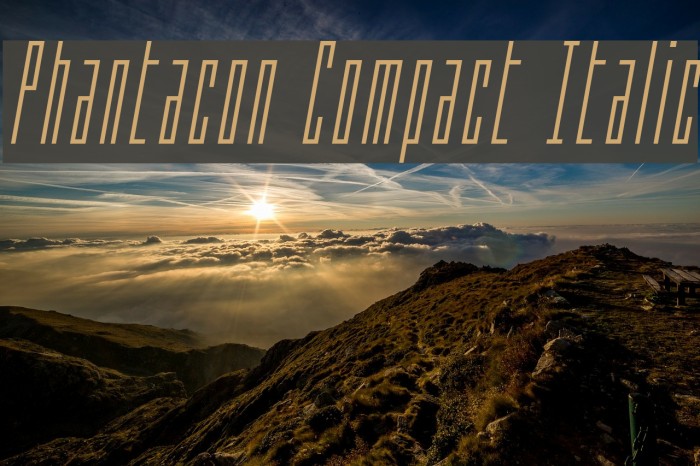 Phantacon Compact Italic Example 3