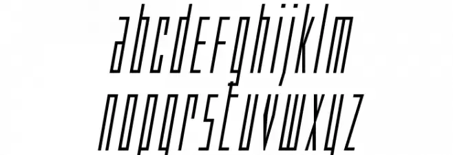 Phantacon Compact Italic Шрифта строчной