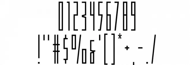 Phantacon Compact Font OTHER CHARS