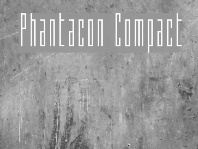 Phantacon Compact Font examples