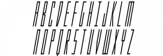 Phantacon Condensed Italic Fonte MAIÚSCULAS