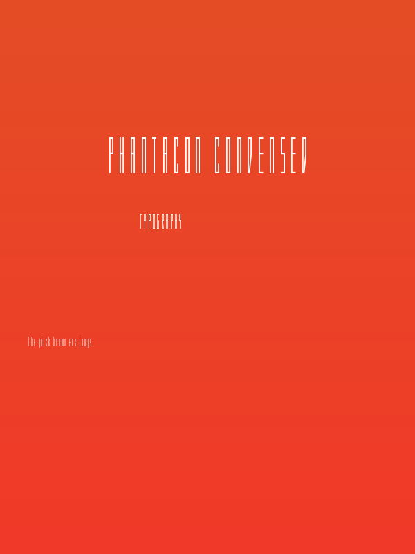 Phantacon Condensed Poster