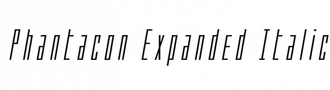 Phantacon Expanded Italic  baixar fontes gratis