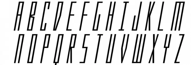 Phantacon Expanded Italic Fuentes MAYÚSCULAS