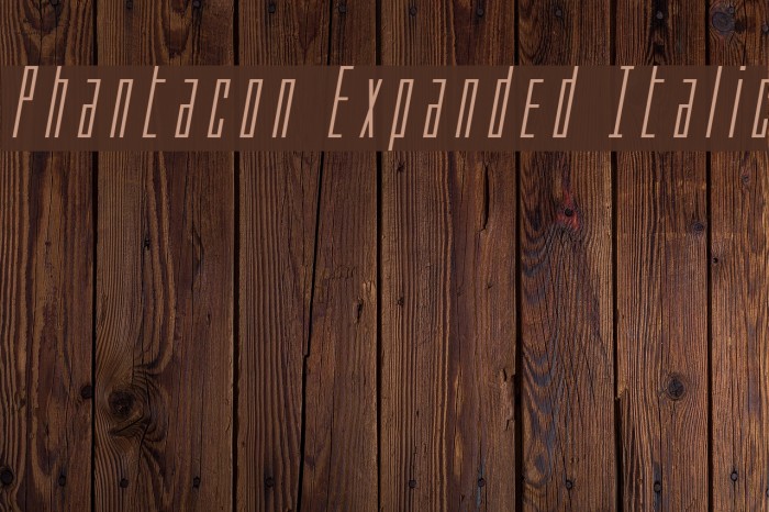 Phantacon Expanded Italic Example 3