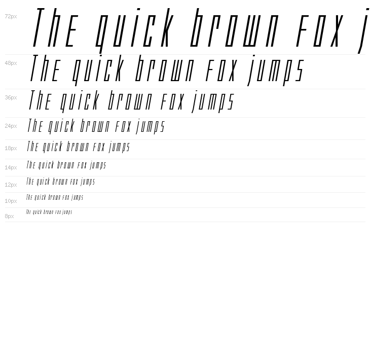 Phantacon Expanded Italic Waterfall