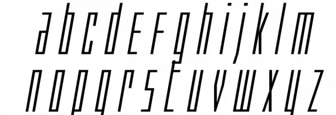 Phantacon Expanded Italic Fonte MINÚSCULAS