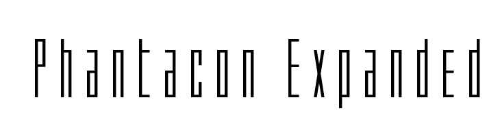 Phantacon Expanded  Frei Schriftart Herunterladen