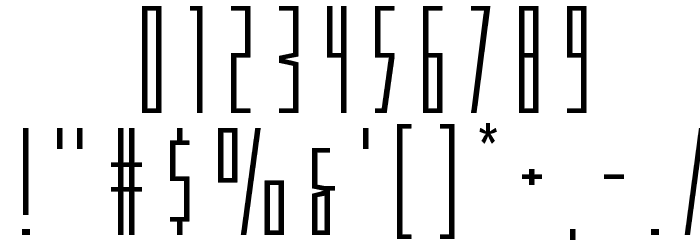Phantacon Expanded Font OTHER CHARS