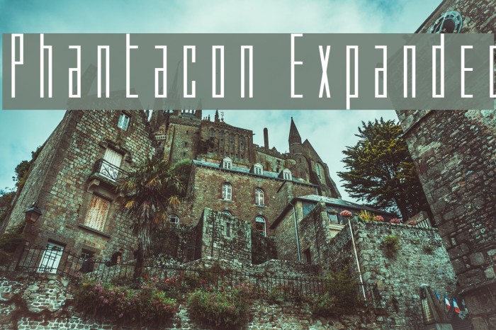 Phantacon Expanded Font examples