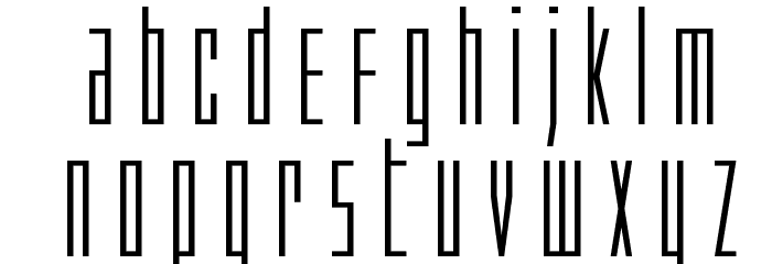 Phantacon Expanded Font LOWERCASE