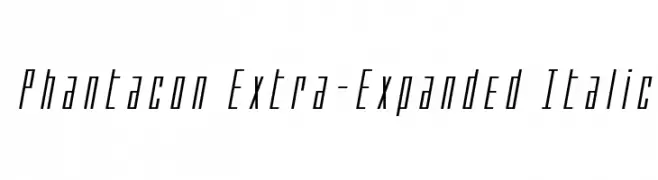 Phantacon Extra-Expanded Italic  baixar fontes gratis