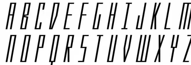 Phantacon Extra-Expanded Italic Schriftart Groß