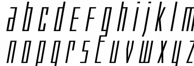 Phantacon Extra-Expanded Italic Polices MINUSCULES