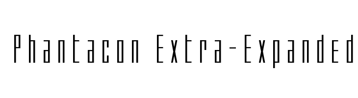 Phantacon Extra-Expanded Font - FFonts.net