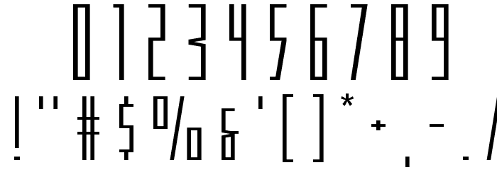 Phantacon Extra-Expanded Font OTHER CHARS