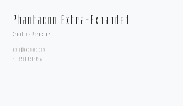 Phantacon Extra-Expanded Business Card