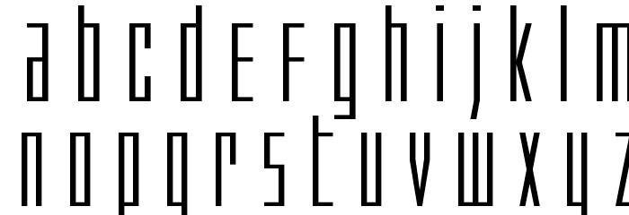 Phantacon Extra-Expanded Font LOWERCASE