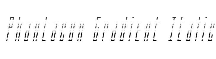 Phantacon Gradient Italic  フリーフォントのダウンロード