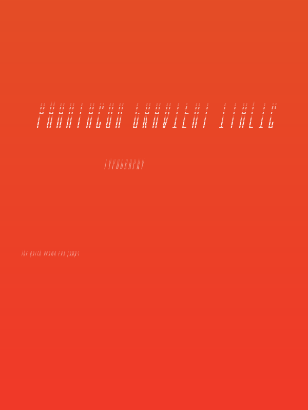 Phantacon Gradient Italic Poster