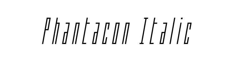 Phantacon Italic  Frei Schriftart Herunterladen