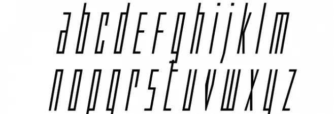 Phantacon Italic 字体 小写