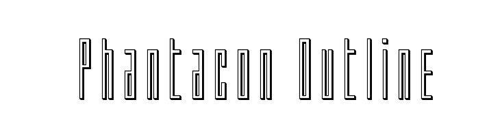Phantacon Outline  Frei Schriftart Herunterladen