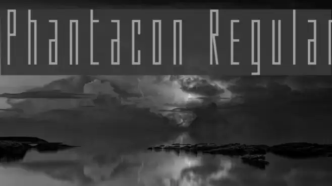 Phantacon Regular Font examples