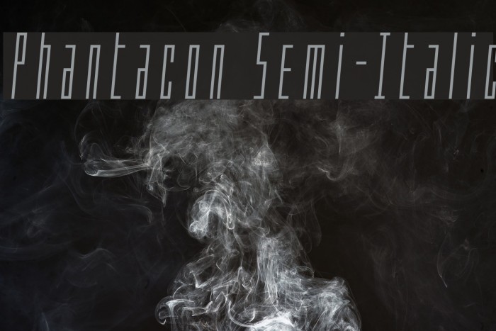 Phantacon Semi-Italic Font examples