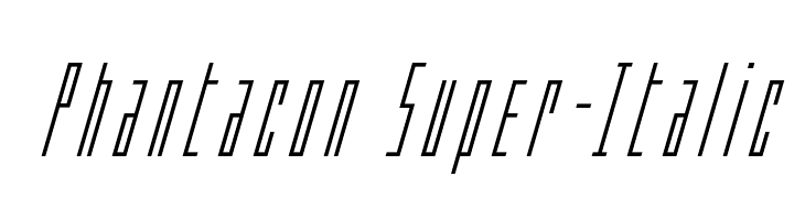 Phantacon Super-Italic  नि: शुल्क फ़ॉन्ट्स डाउनलोड