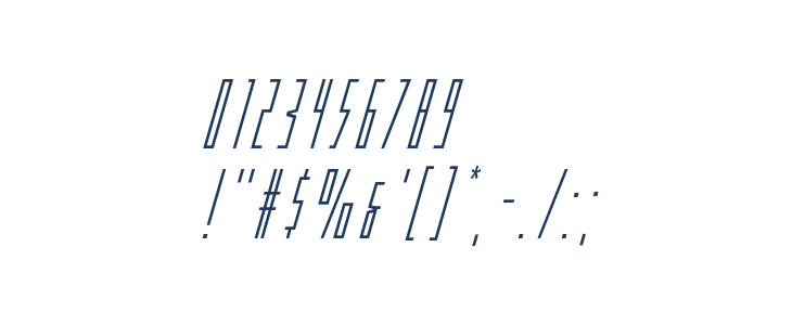 Phantacon Super-Italic Other Characters