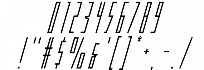 Phantacon Super-Italic Font OTHER CHARS