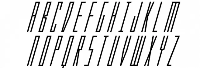 Phantacon Super-Italic フォント 大文字
