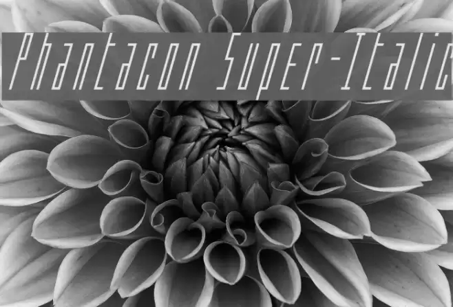 Phantacon Super-Italic Font examples