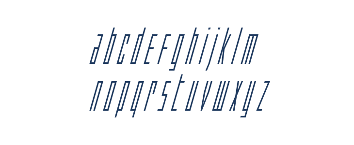 Phantacon Super-Italic Lowercase