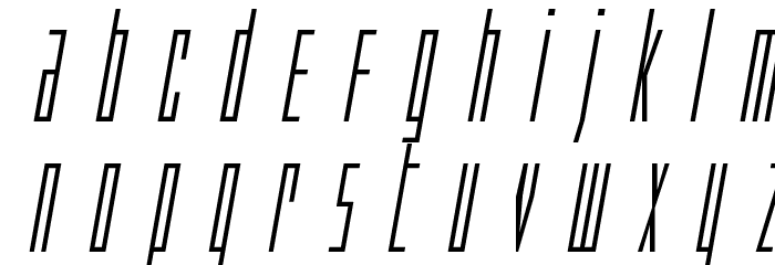 Phantacon Title Italic Font LOWERCASE