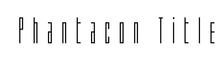 Phantacon Title  Fuentes Gratis Descargar