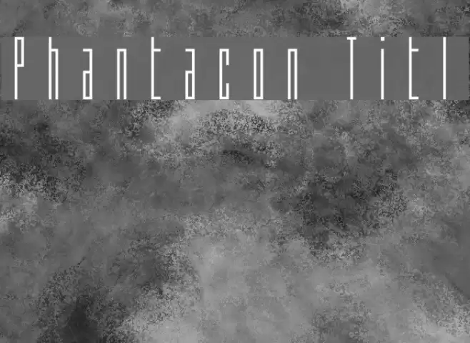 Phantacon Title Font examples