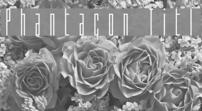 Phantacon Title Font examples