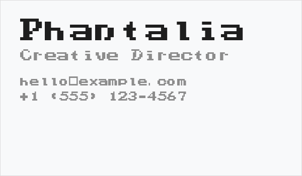 Phantalia Business Card